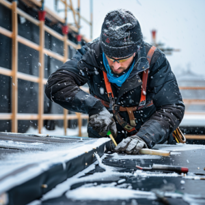 Faire des travaux d'étanchéité en hiver : un défi surmontable