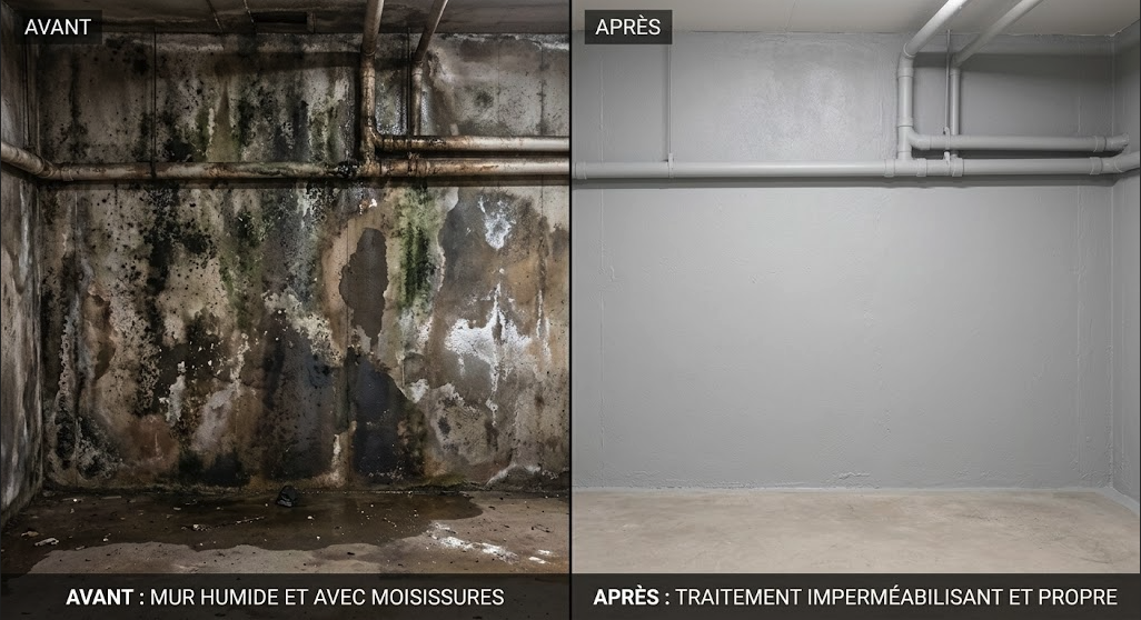 cave humide en automne
